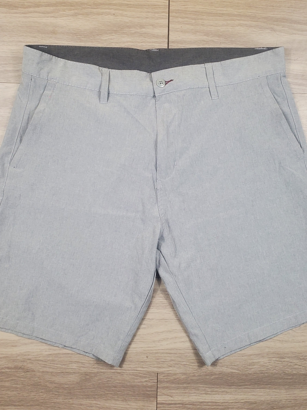Burnside Men’s Shorts Size 38 Gray Flat Front Chino Golf Casual